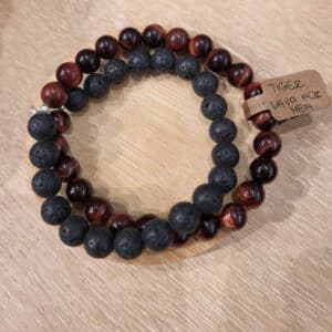 bracelet homme en pierres